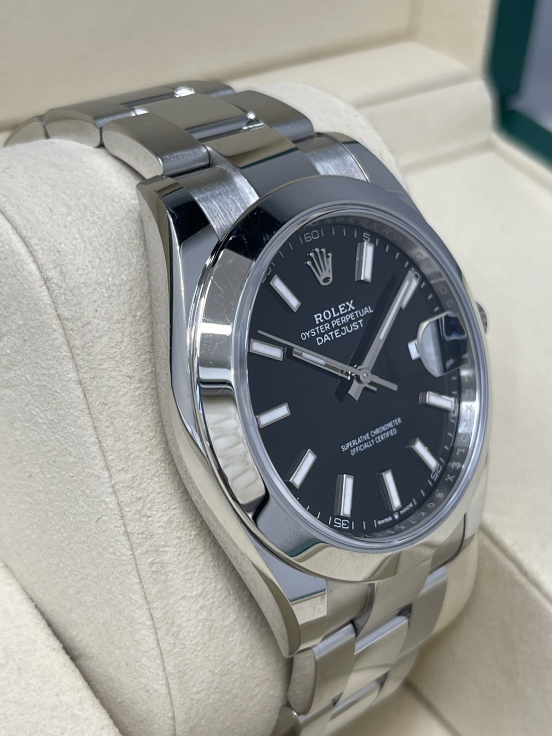 テスト掲載:ロレックス デイトジャスト41 126300 黒 2025年6月2枚目