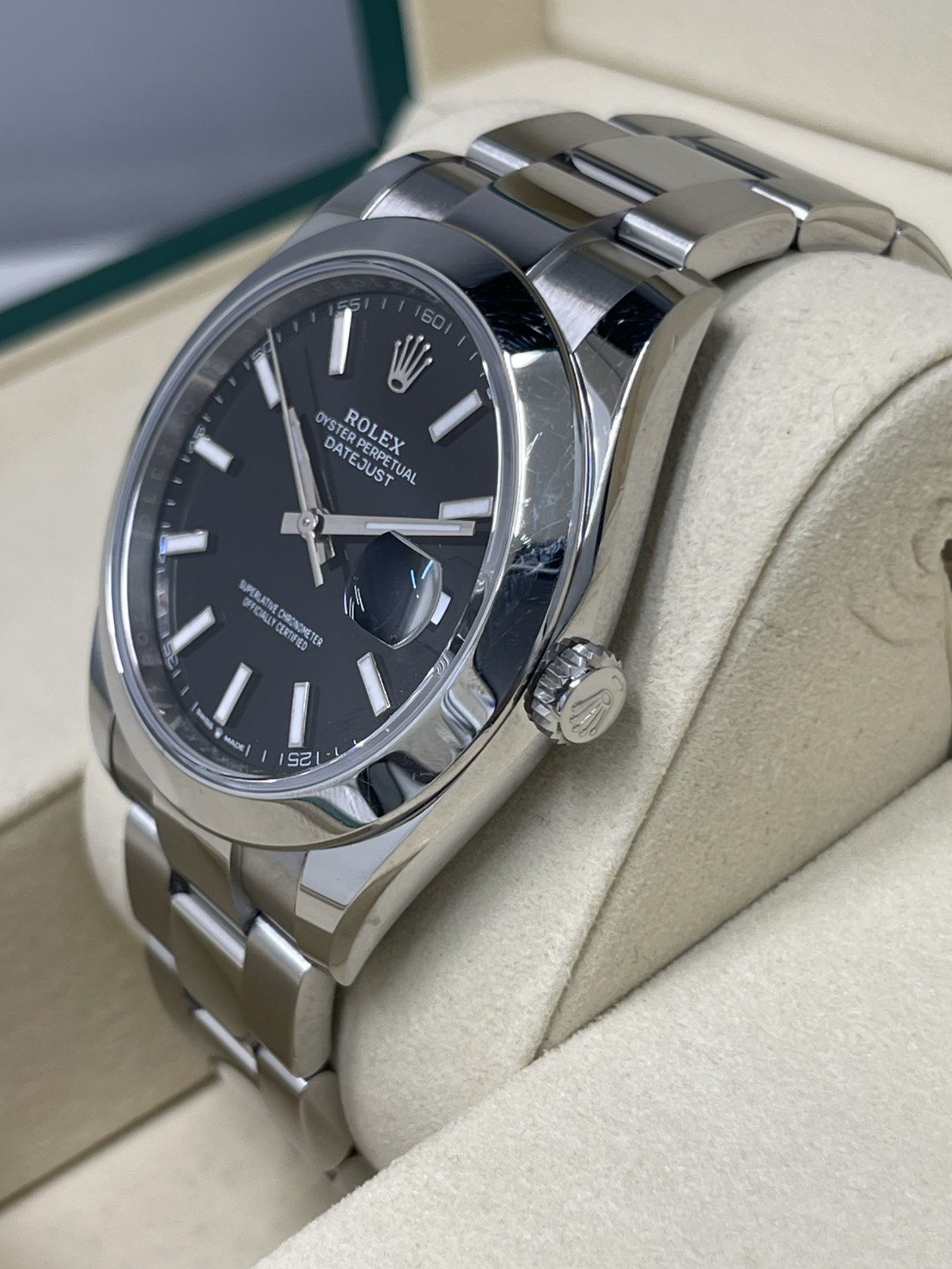 テスト掲載:ロレックス デイトジャスト41 126300 黒 2025年6月3枚目
